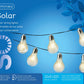 Solar stringlights plastic flashing effect 50L