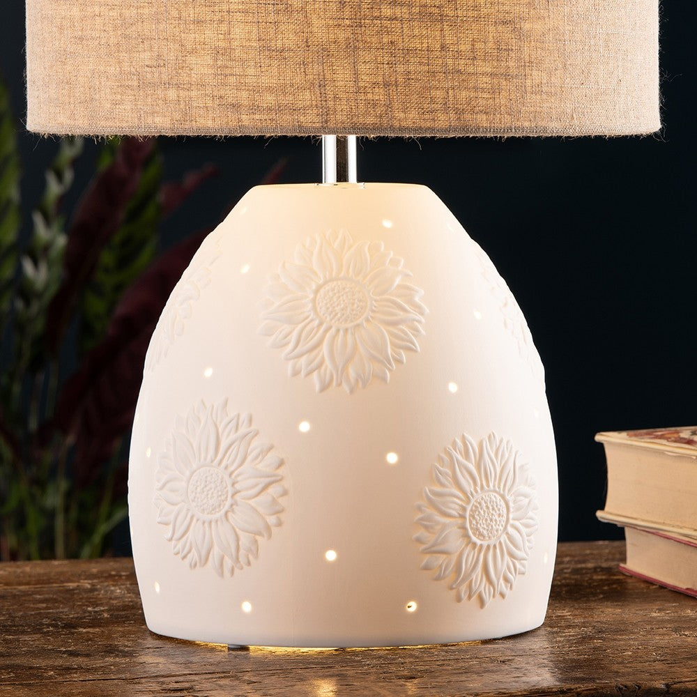 Sunflower Lamp & Shade  (Double Bulb)