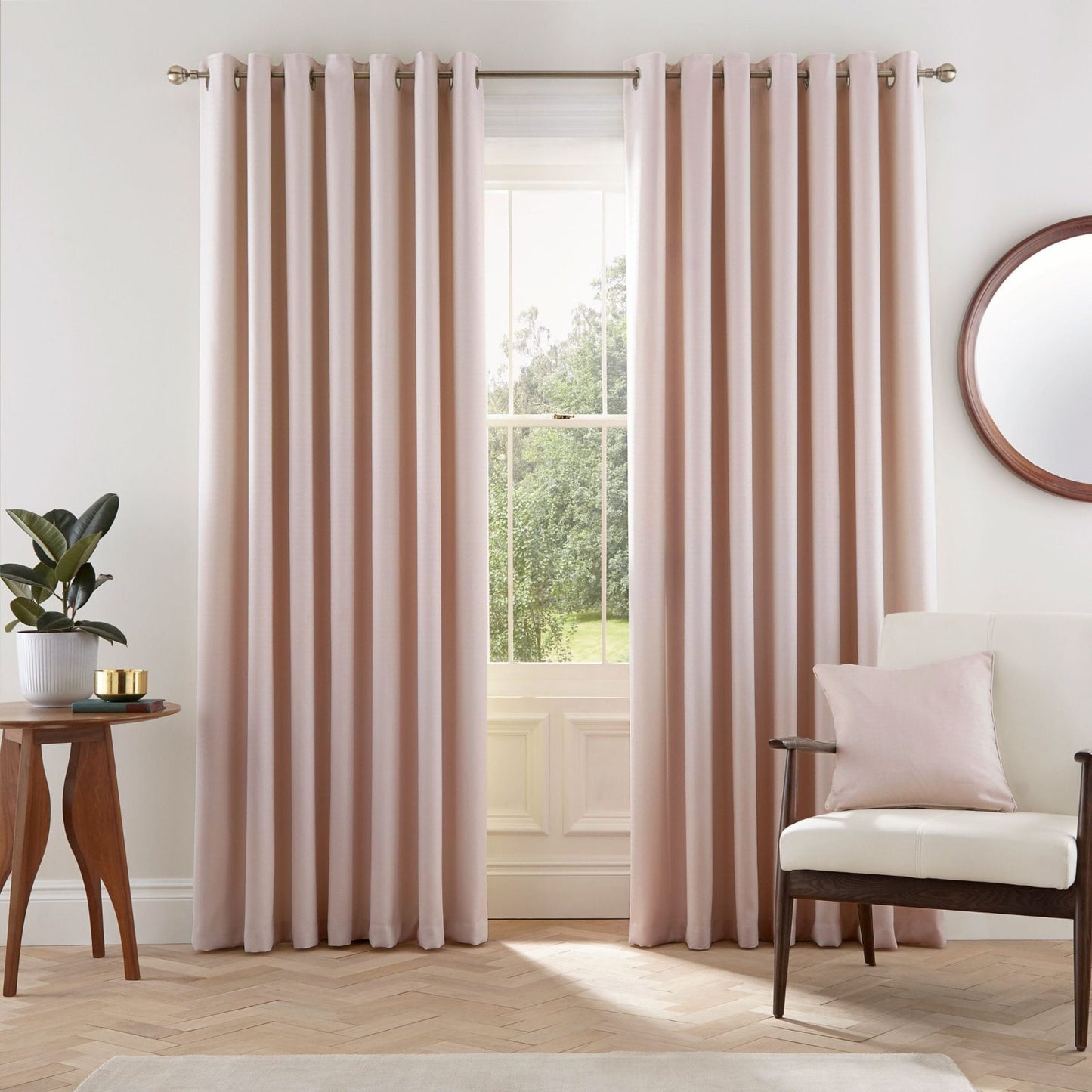EDEN LINED CURTAINS 66X72 (168X183CM)