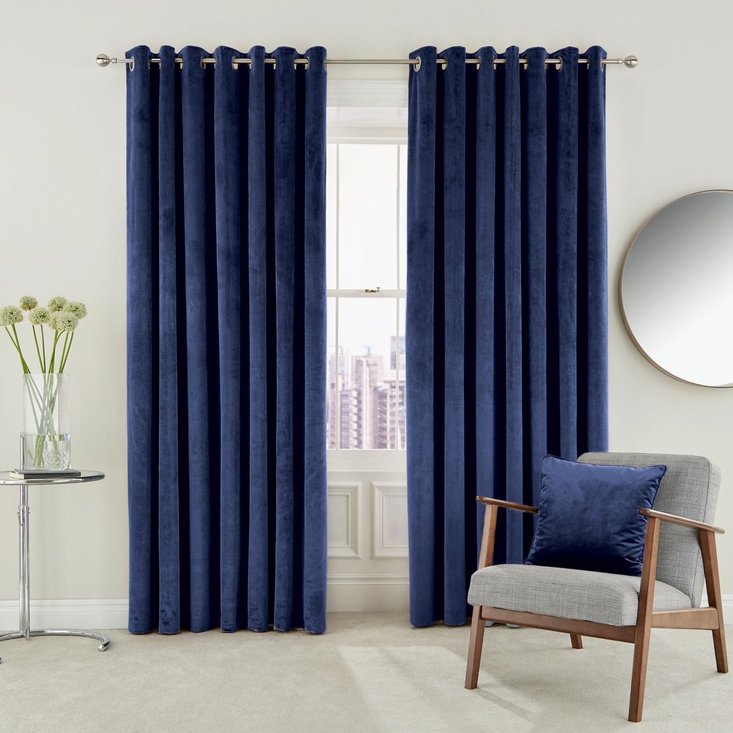 ESCALA LINED CURTAINS 90X90 (229X229CM)