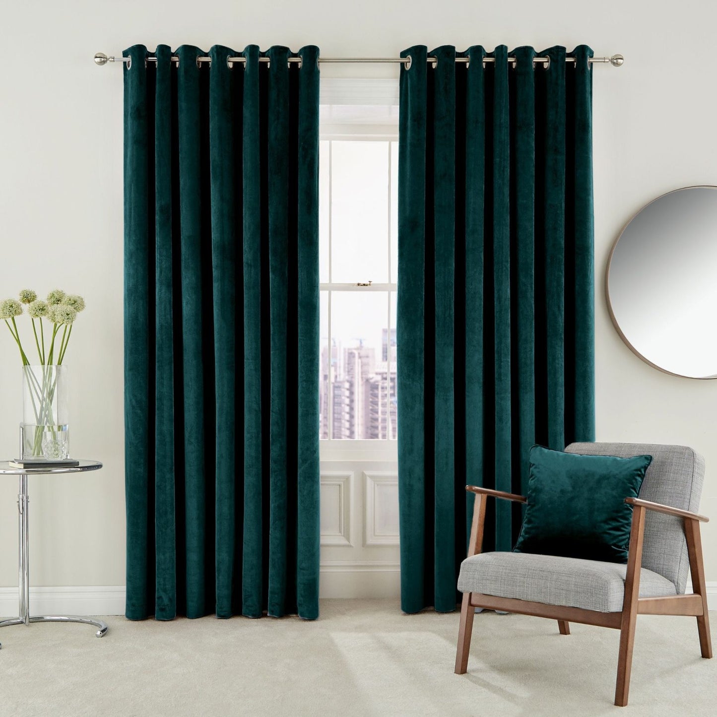 ESCALA LINED CURTAINS 90X90 (229X229CM)