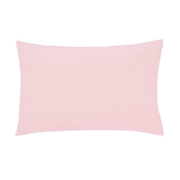 Helena Springfield 50/50 Plain Dye Percale Housewife Pillowcase, Blush