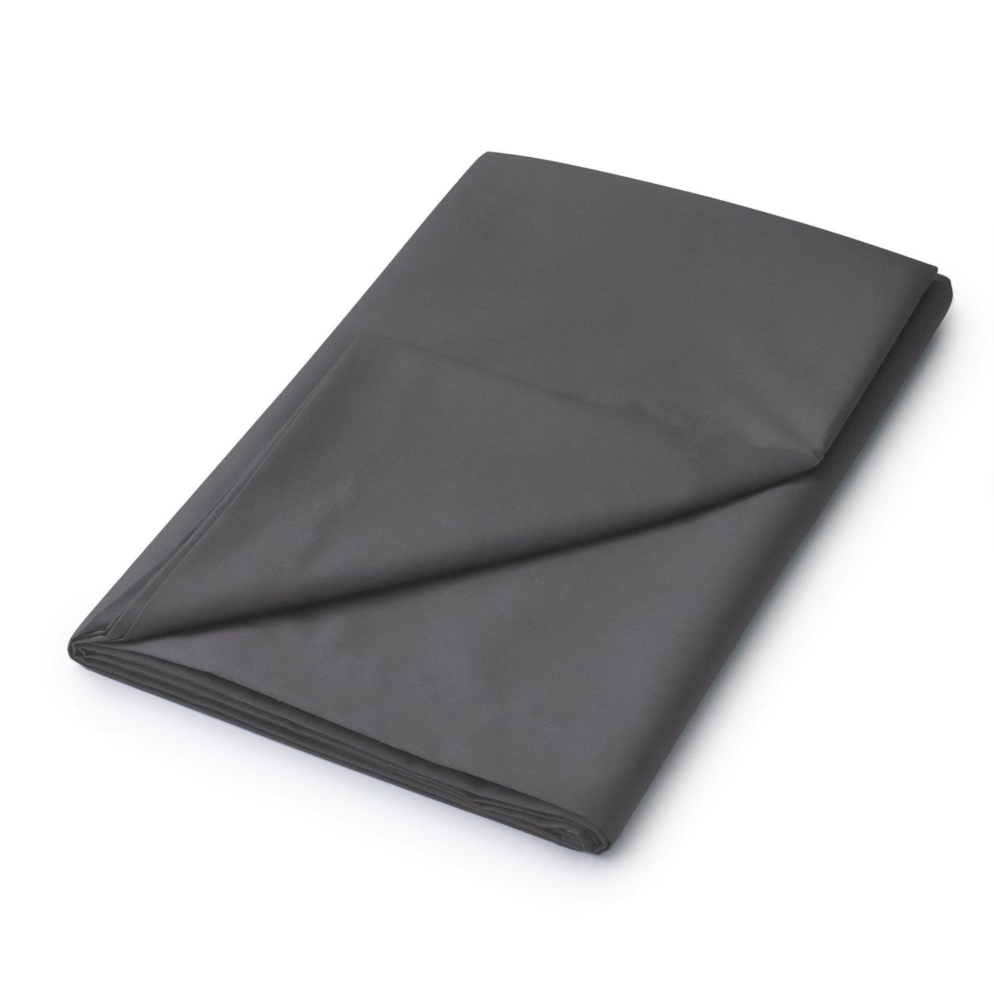 50/50 Plain Dye Percale Flat Sheet, Charcoal