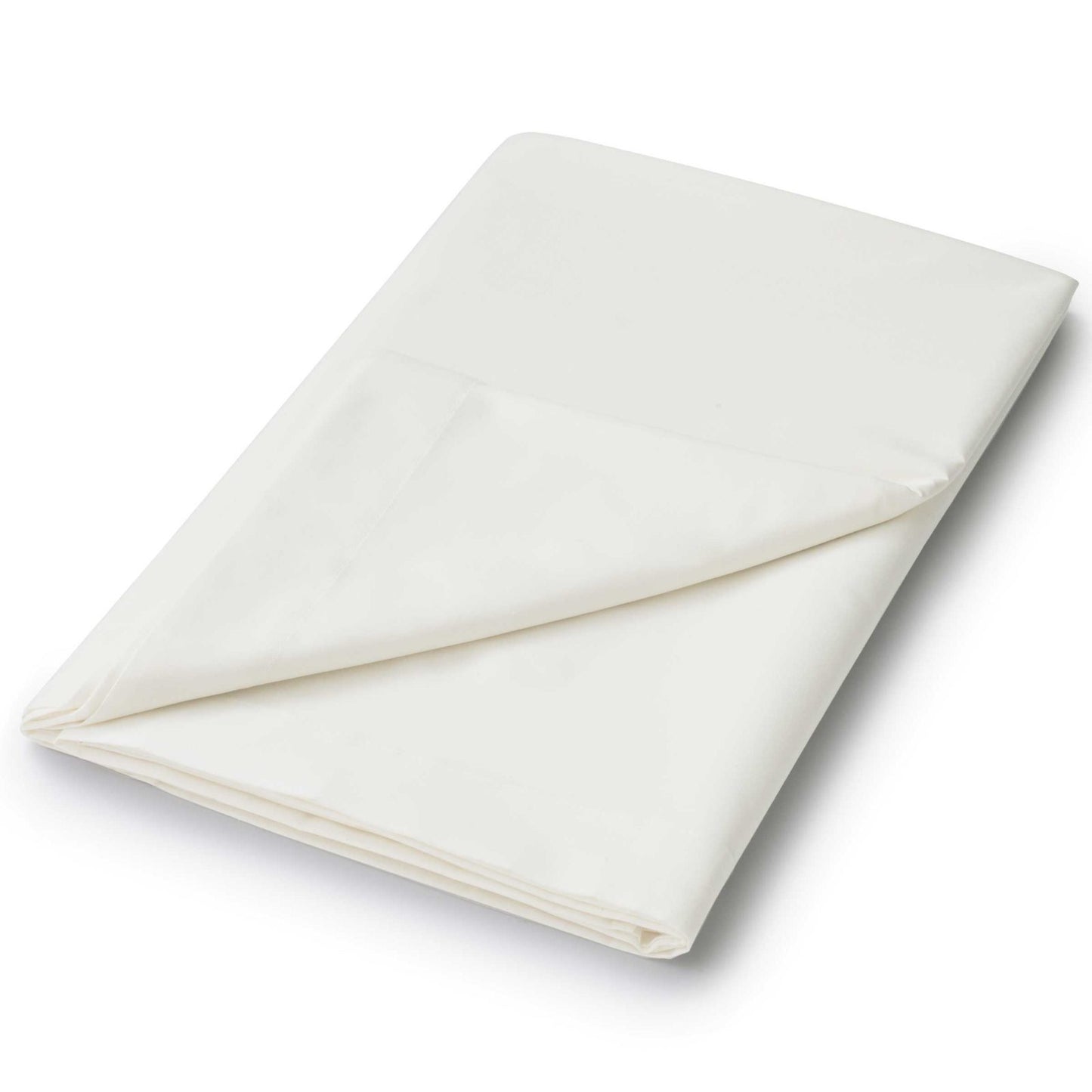 50/50 PLAIN DYE PERCALE DOUBLE FITTED SHEET - IVORY