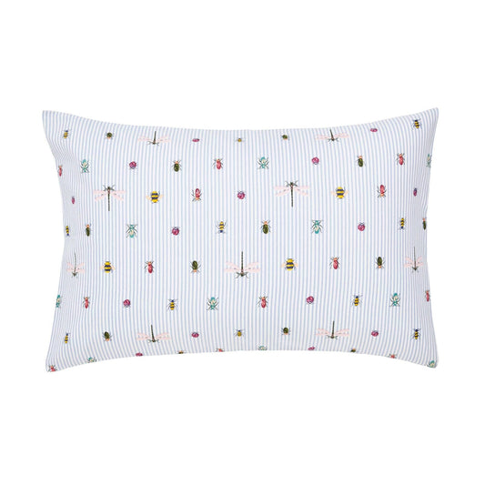 BOTANICAL BUGS PILLOW CASE STD PAIRS CHALK