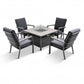 Milano Relaxer Firepit Set
