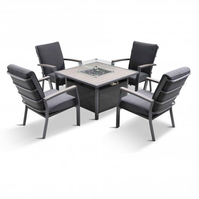 Milano Relaxer Firepit Set