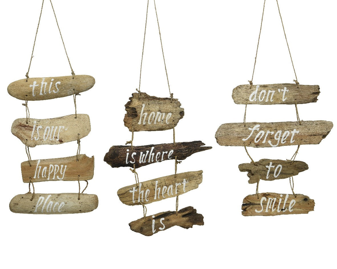 Various quotes Driftwood hangers