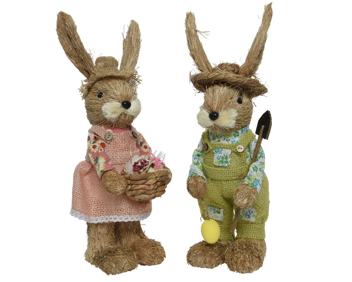 Bunny with basket 37cm