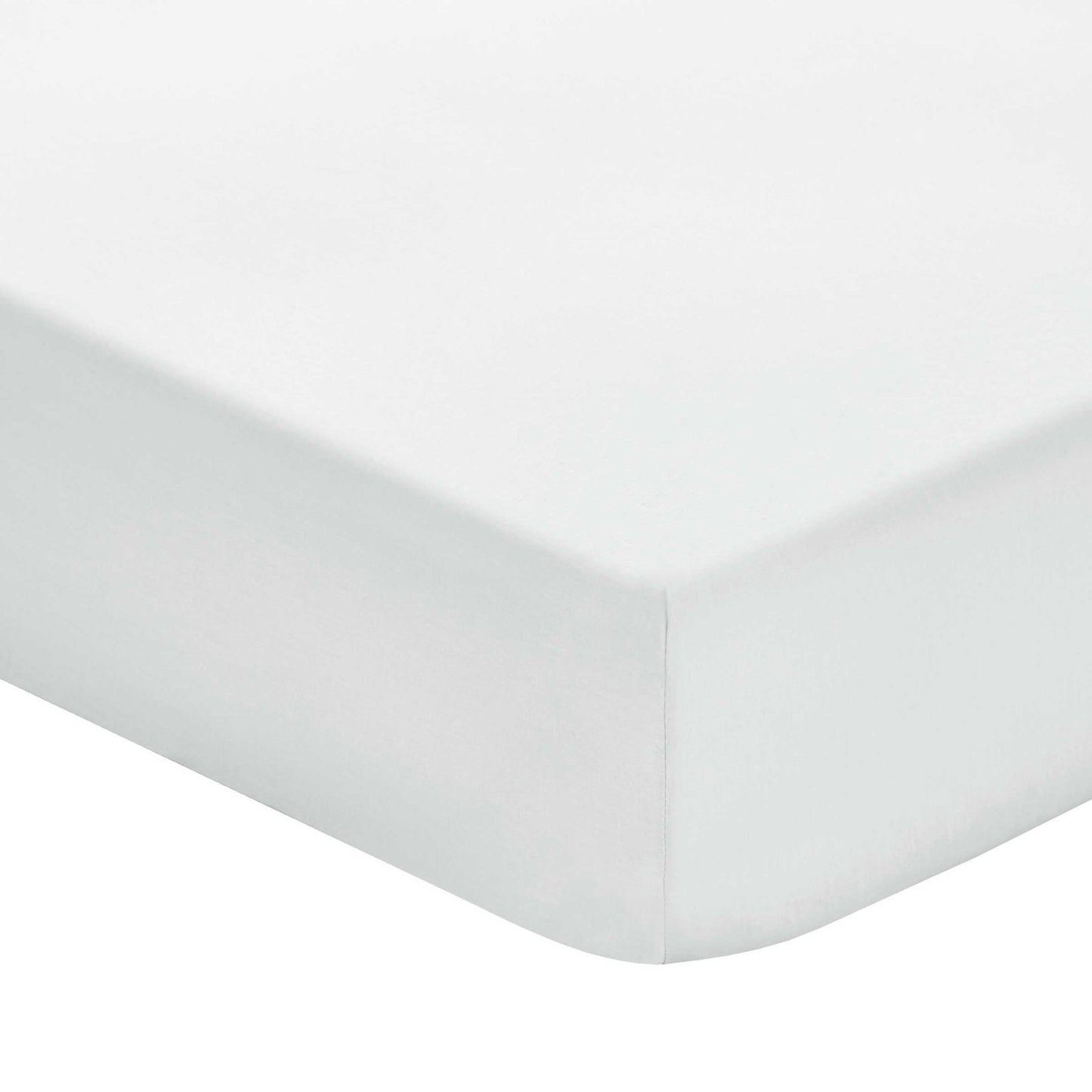 50/50 Plain Dye Percale Single Fitted Sheet, Silver