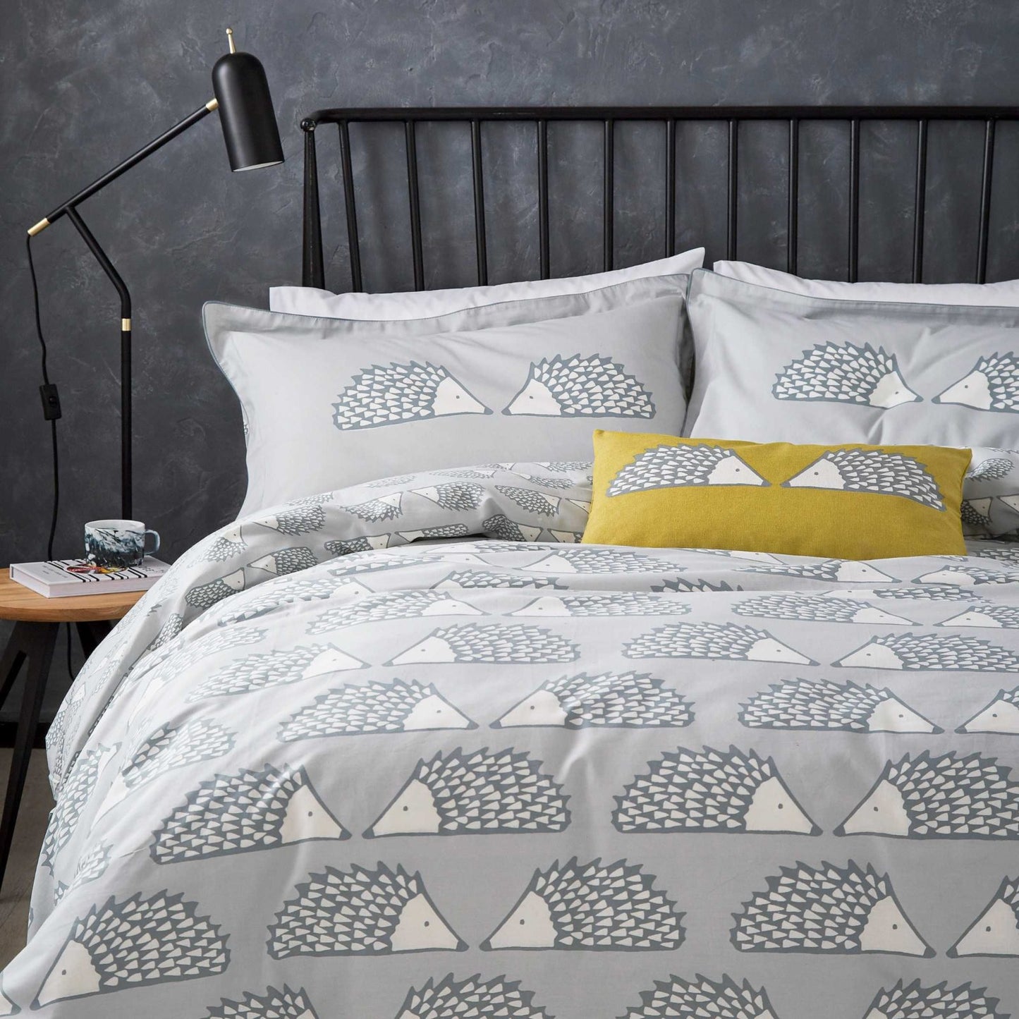 SPIKE DUVET SET - SLATE
